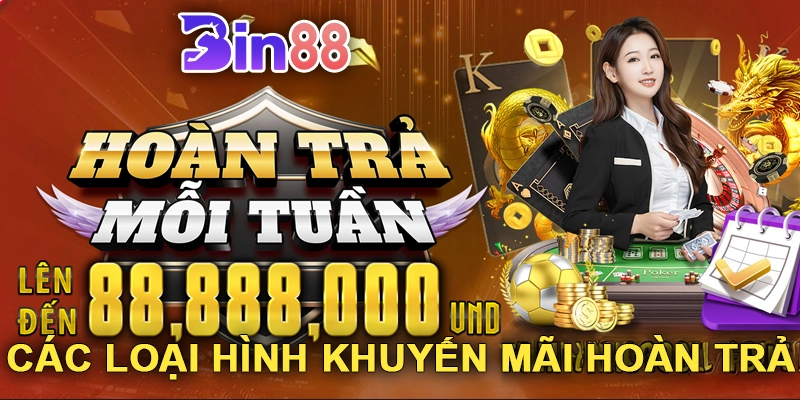 Các Loại Hình Khuyến Mãi Hoàn Trả Tại Bin88