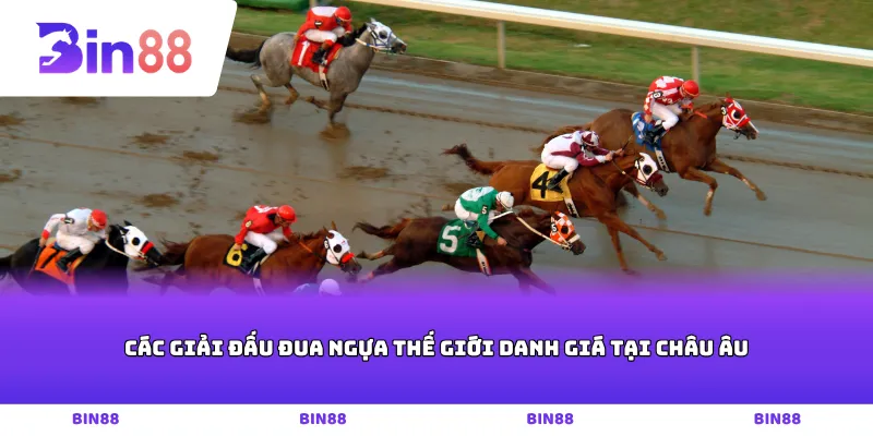 Các giải đấu Đua ngựa thế giới danh giá tại châu Âu