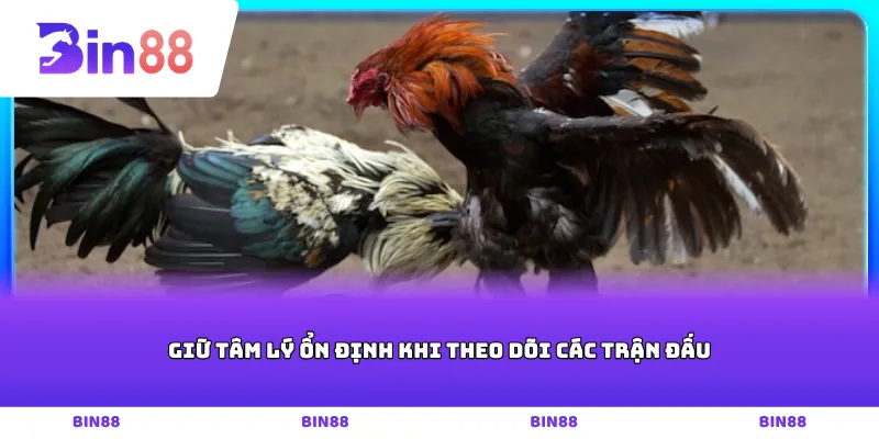 Giữ tâm lý ổn định khi theo dõi các trận đấu