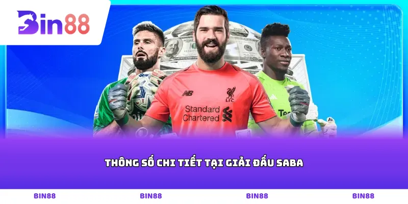 Thông số chi tiết tại giải đấu Saba